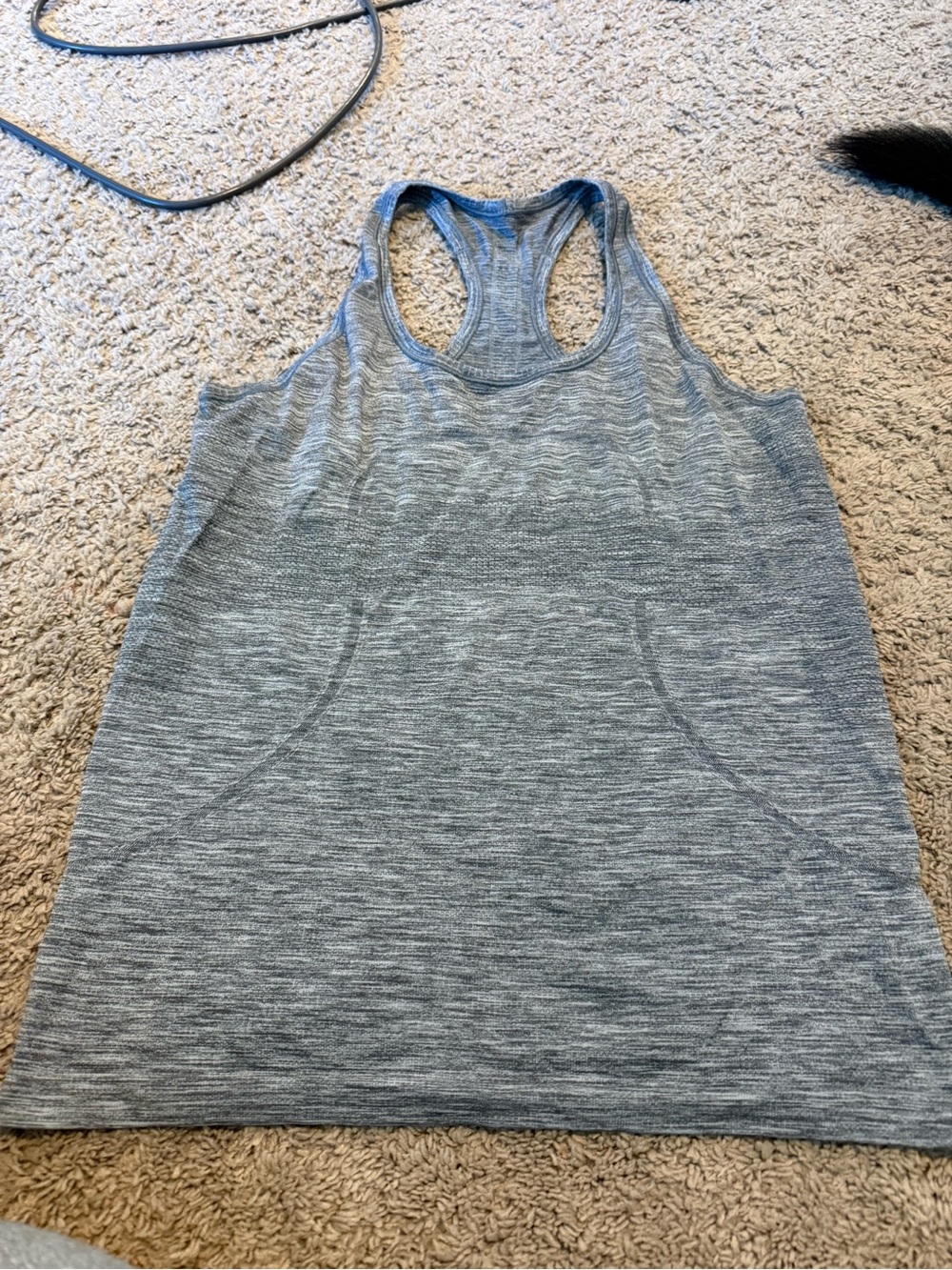 lululemon athletica swiftly tech Heather Grey Racerback Tank